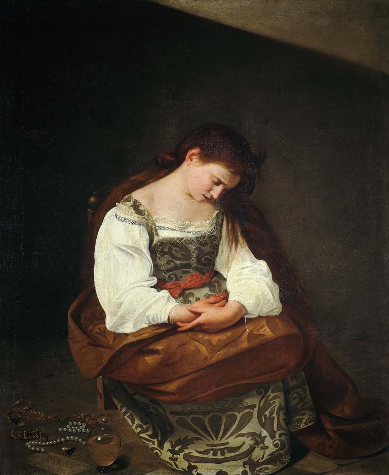 The Penitent Mary Magdalene By Caravaggio Kalligone