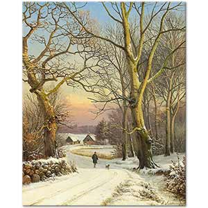 A Winter Day in the Woods of Northern Zealand by Anders Andersen-Lundby